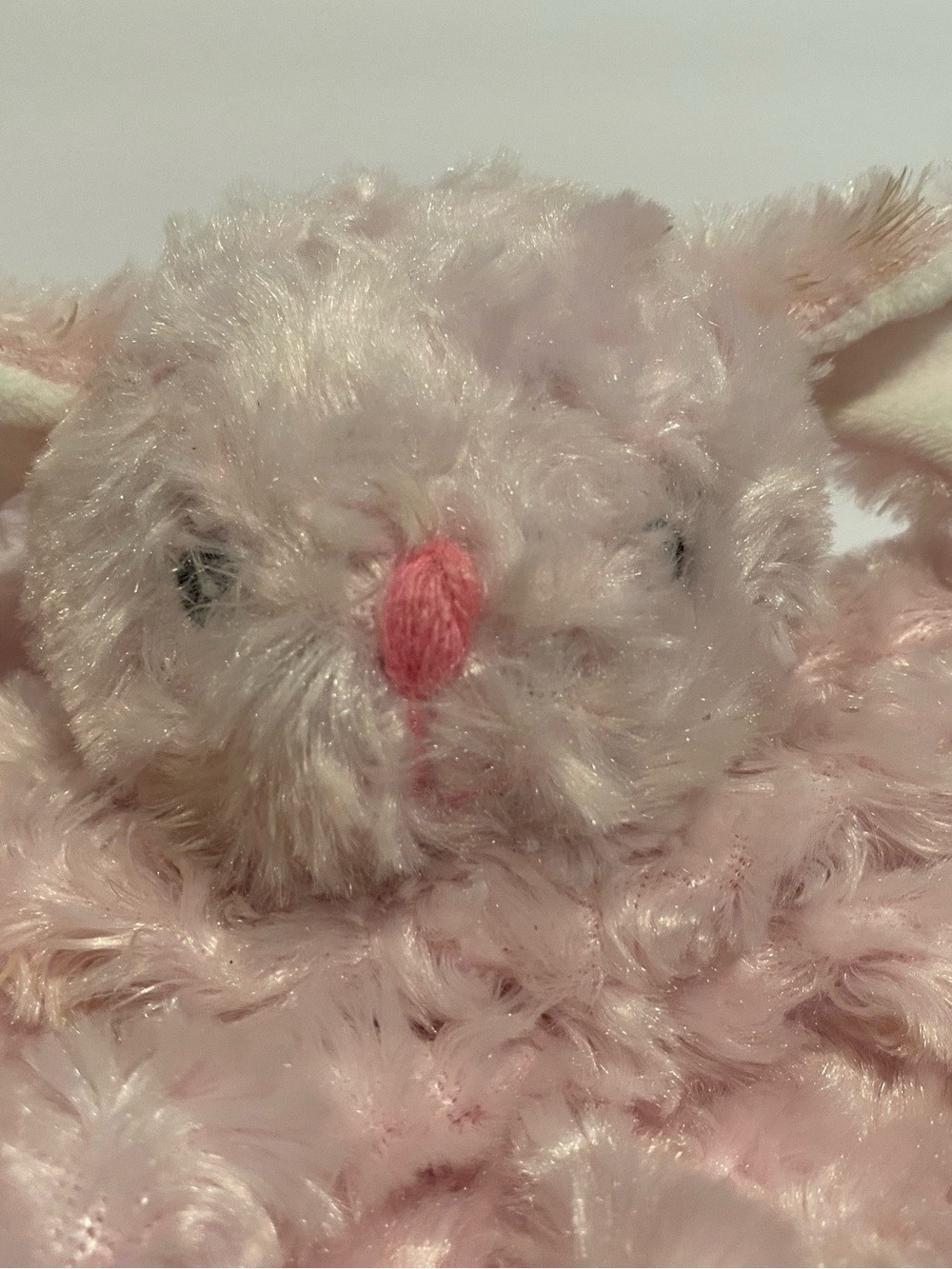 Necessities TenderTyme Pink Bunny Lovey Baby Security Blanket Swirl Plush - Picture 2 of 5